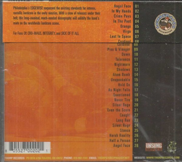 Edgewise CD -  Complete Discography    BRAND NEW   Thorp Records - Image 3