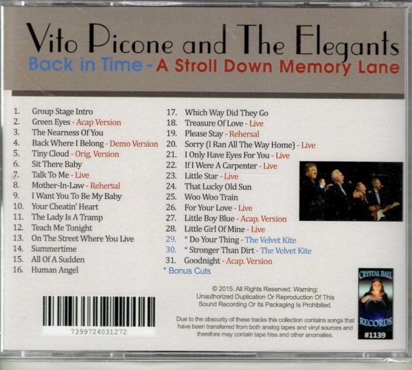 Elegants - Back In Time -Stroll Down Memory Lane - CD - Image 3