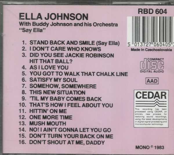 Ella Johnson CD - Say Ella  Brand New - Image 3