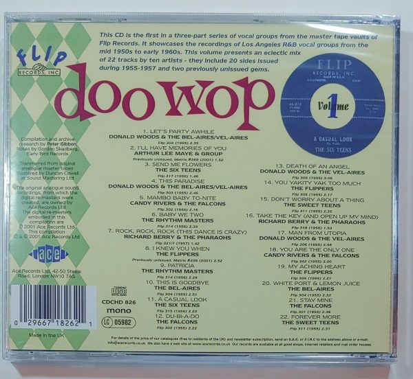 FLIP DOO WOP - VOL 1  CD BRAND NEW - Image 3
