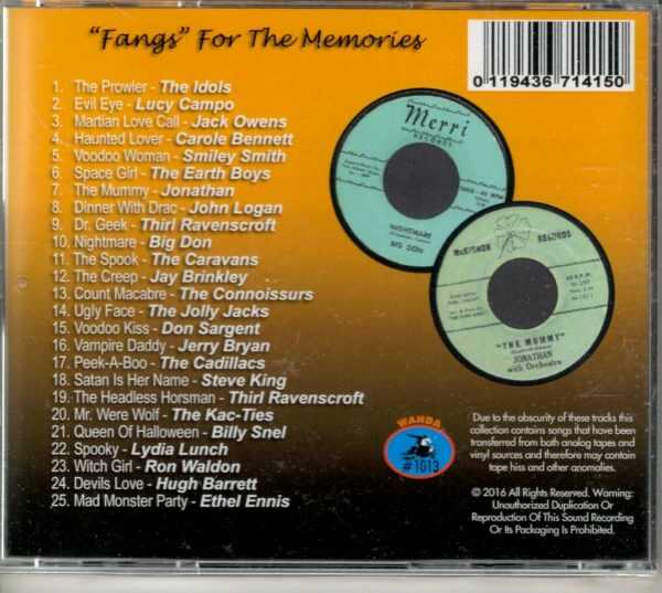 Fangs For The Memories - 25 Halloween Rarities - CD - Image 3