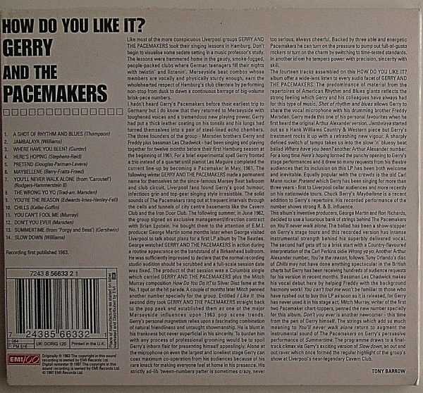 GERRY AND THE PACEMAKERS - CD - How Do you Like It? - BRAND NEW - Image 3