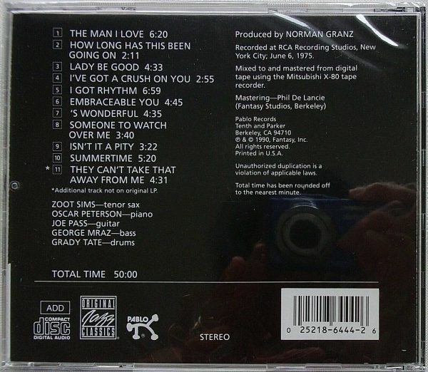 GERSWIN BROTHERS - CD - Zoot Sims - BRAND NEW - Image 3