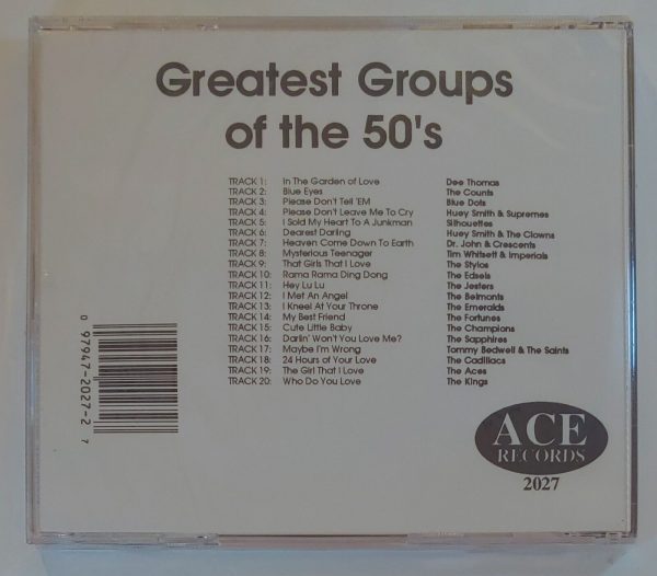 GREATEST GROUPS OF THE 50'S - ACE RECORDS   CD BRAND NEW - Image 3