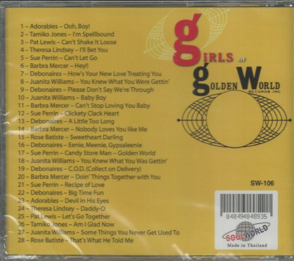 Girls Of Golden World - CD   BRAND NEW - Image 3