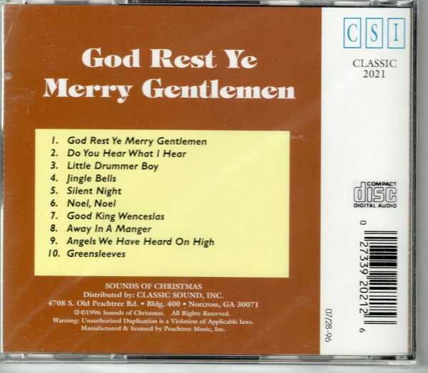God Rest Ye Merry Gentlemen - CD - Brand New! - Image 3