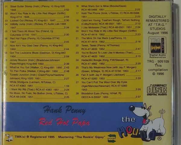 HANK PENNY - RED HOT PAPA   CD     BRAND NEW - Image 3