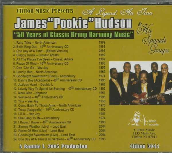 JAMES "POOKIE" HUDSON & His Spaniels Groups - CD - BRAND NEW - Image 3