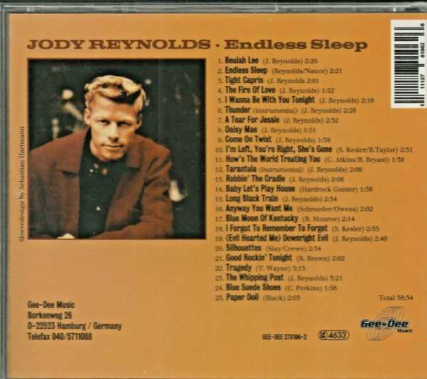 JODY REYNOLDS - CD - Endless Sleep - BRAND NEW - Image 3