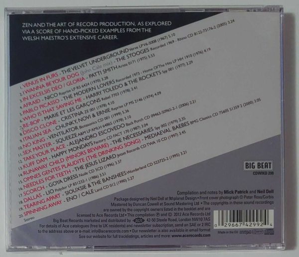 JOHN CALE - CONFLICT AND CATALYSIS PROD.   CD   BRAND NEW - Image 3