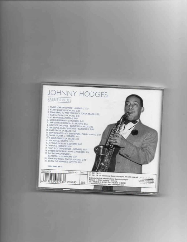 JOHNNY HODGES - RABBIT'S BLUES-CD - Image 3