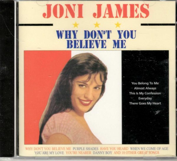 Joni James - Why Don't You Believe Me - CD - Brand New