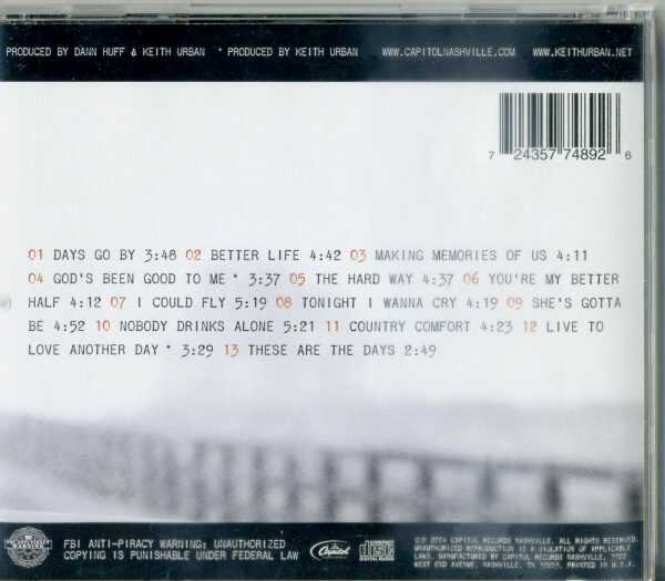 KEITH URBAN - BE HERE  - CD - VERY GOOD CONDITION - Image 3