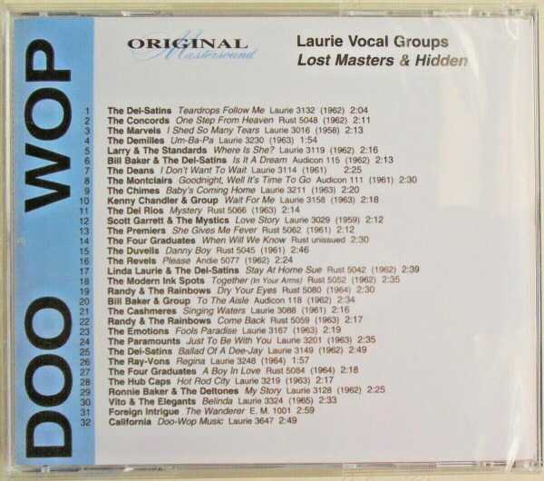 LAURIE VOCAL GROUPS - CD - Lost Masters & Hidden Treasures - BRAND NEW - Image 3