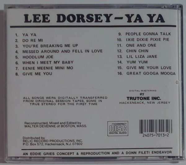 LEE DORSEY - YA YA   CD BRAND NEW - Image 3