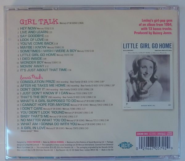 LESLEY GORE - GIRL TALK   CD BRAND NEW - Image 3