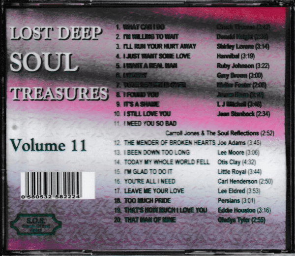 LOST DEEP SOUL TREASURES CD VOL 11 - BRAND NEW - Image 3