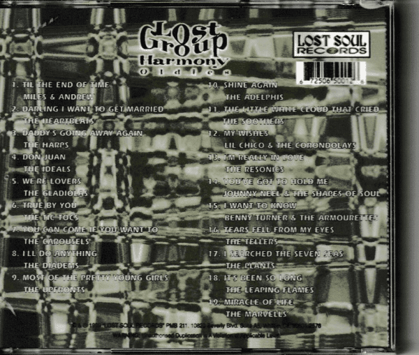 LOST GROUP HARMONY OLDIES CD VOL 1 - BRAND NEW - Image 3
