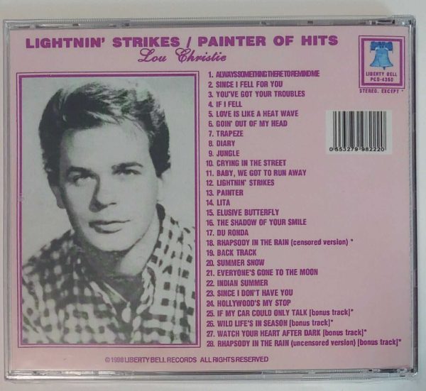 LOU CHRISTIE - LIGHTNIN STRIKES / PAINTER OF HITS   CD  BRAND NEW - Image 3