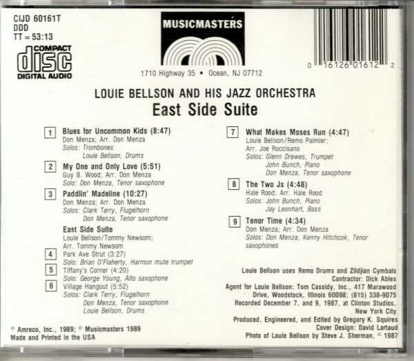 Louie Bellson - East Side Suite - CD - Image 3
