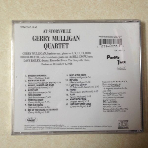 MULLIGAN, GERRY QUARTET - AT STORYVILLE BRAND NEW CD - Image 3