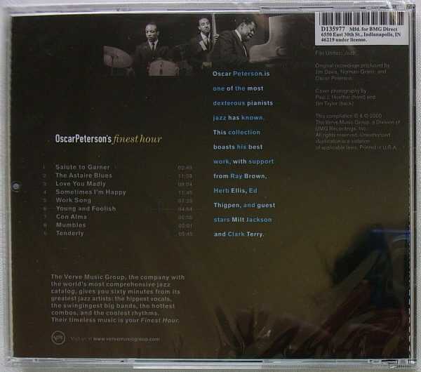 OSCAR PETERSON - CD - Finest Hour - BRAND NEW - Image 3