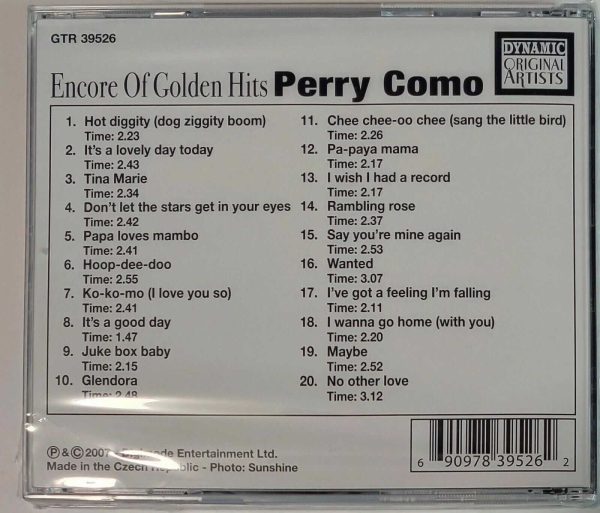 PERRY COMO - ENCORE OF GOLDEN HITS   CD   BRAND NEW - Image 3