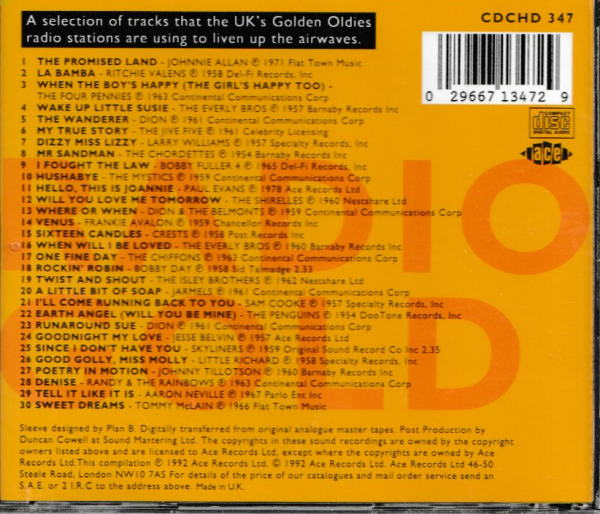 RADIO GOLD - VOL 1 CD - BRAND NEW - Image 3