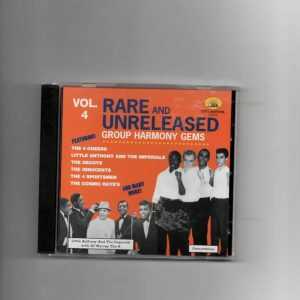 RARE AND UNRELEASED GROUP HARMONY GEMS VOL 4-CD