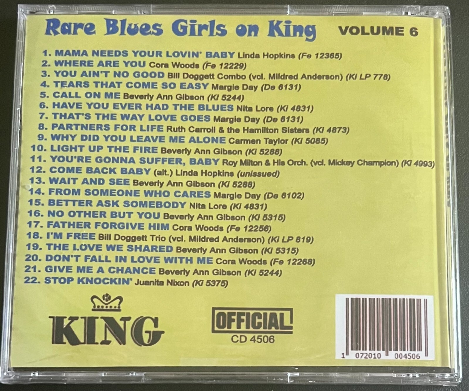 RARE BLUES GIRLS ON KING - VOL 6 - CD BRAND NEW - Image 3