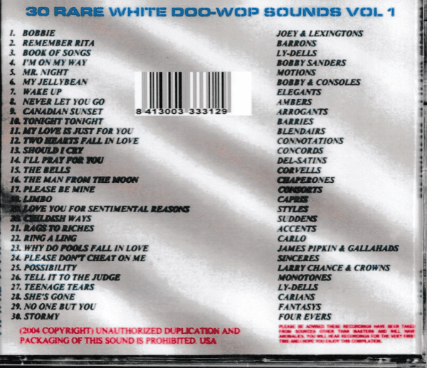 RARE WHITE SOUNDS - VOL 1 CD - BRAND NEW - Image 3