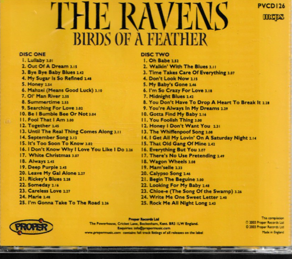 RAVENS - BIRDS OF A FEATHER CD BRAND NEW - Image 3