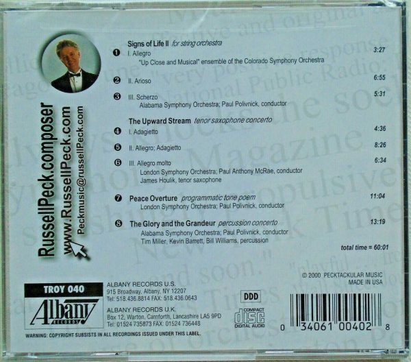 RUSSELL PECK - CD - Composer - BRAND NEW - Image 3