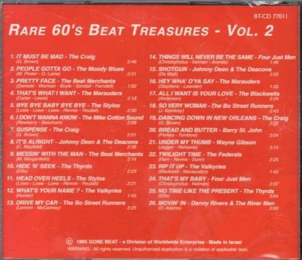 Rare 60's Beat Treasures - Vol 2 - CD - Brand New - Image 3
