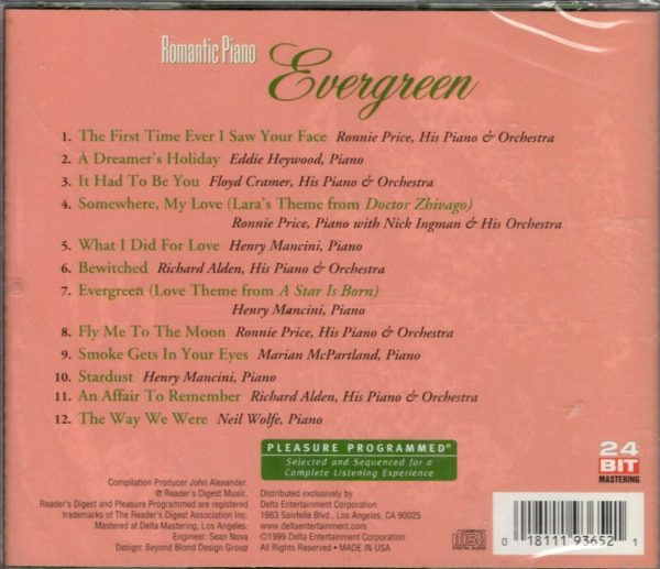 Romantic Piano: Evergreen by Various Artists - CD - Image 3