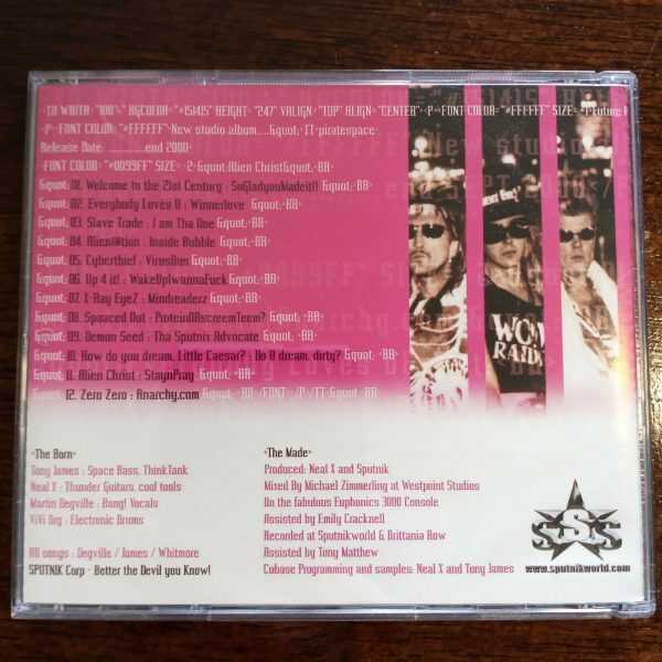 SIGUESIGUESPUTNIK - PIRATESPACE Meta Name History Head HTML CD Music Album - Image 3