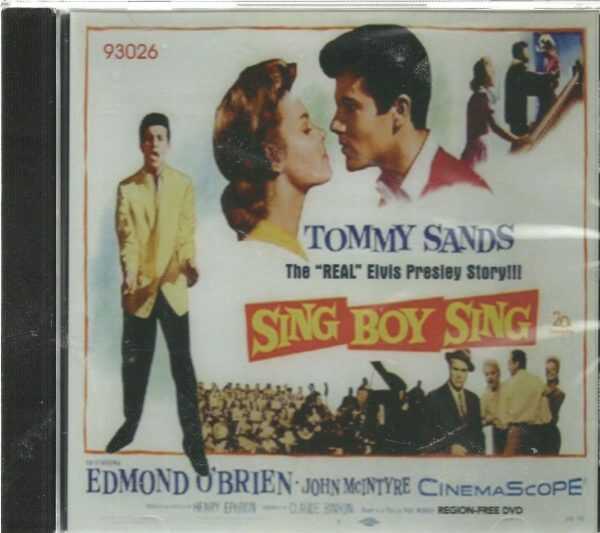 SING BOY SING - DVD - Tommy Sands - The Real Elvis Presley Story - BRAND NEW