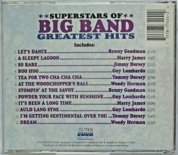 SUPERSTARS OF THE BIG BAND - CD - Greatest Hits - BRAND NEW - Image 3