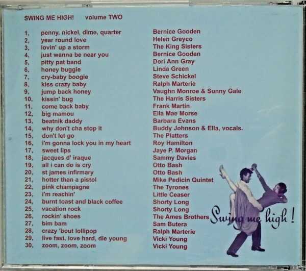 SWING ME HIGH - CD - Volume 2 - LIKE NEW - Image 3