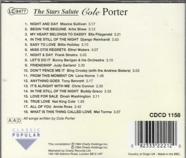 Stars Salute Cole Porter by Various Artists - CD - Image 3