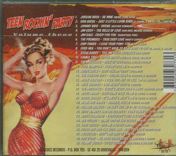 TEEN ROCKIN PARTY - CD - Vol. 3 -  BRAND NEW - Image 3
