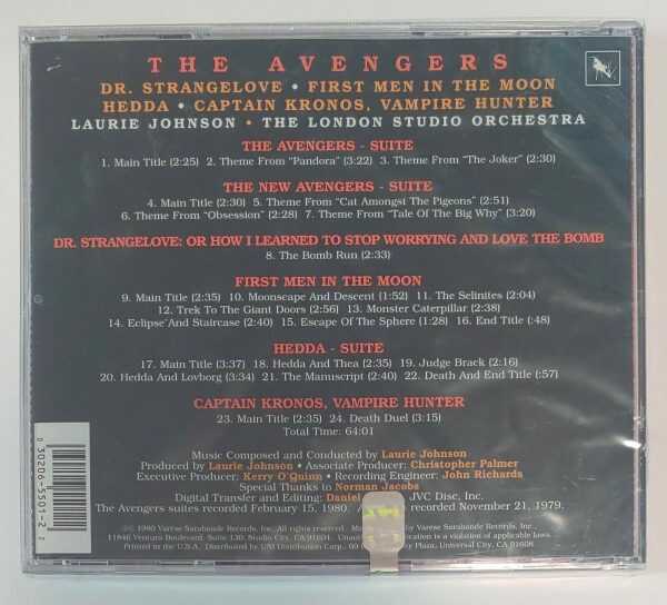 THE AVENGERS - LONDON STUDIO ORCH LAURIE JOHNSON   CD     BRAND NEW - Image 3