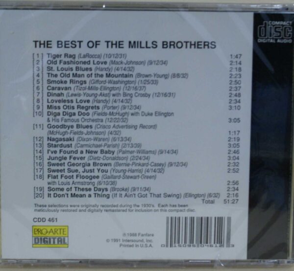 THE BEST OF MILLS BROTHERS - CD - BRAND NEW - Image 3