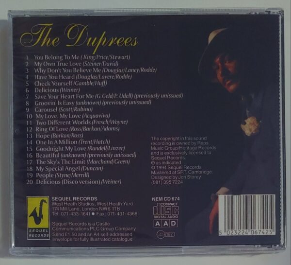 THE DUPREES - HERITAGE   CD BRAND NEW - Image 3