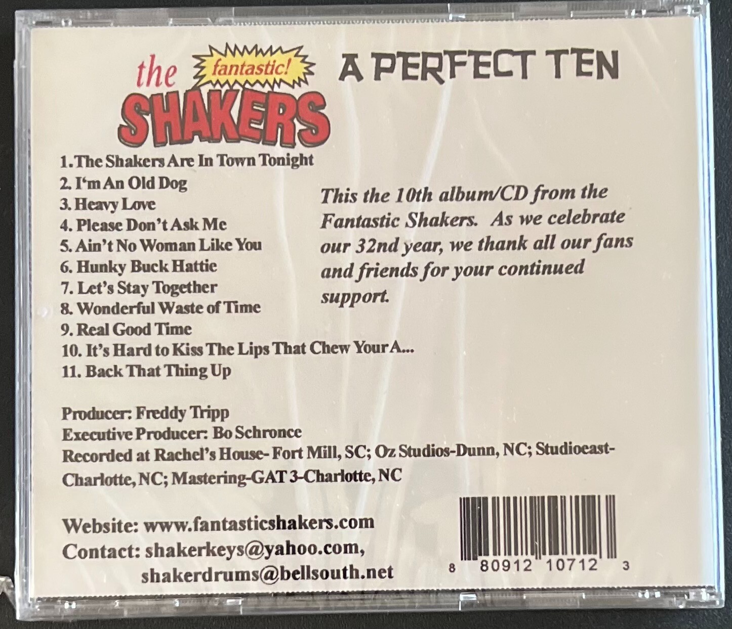 THE FANTASTIC SHAKERS - A PERFECT 10 - CD BRAND NEW - Image 3