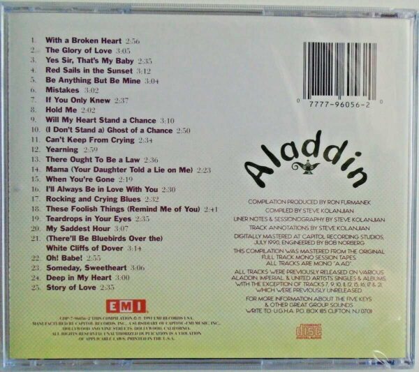 THE FIVE KEYS - CD - The Aladdin Years - BRAND NEW - Image 3