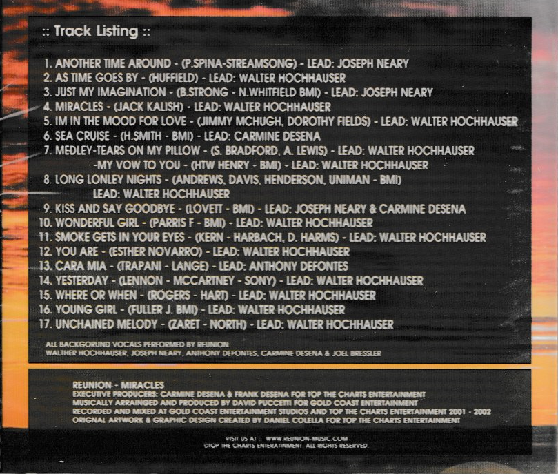 THE MIRACLES REUNION CD BRAND NEW - Image 3