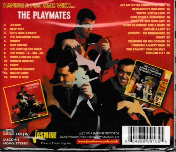 THE PLAYMATES CD HAVING A FUN TIME WITH THE PLAYMATES - BRAND NEW - Image 3