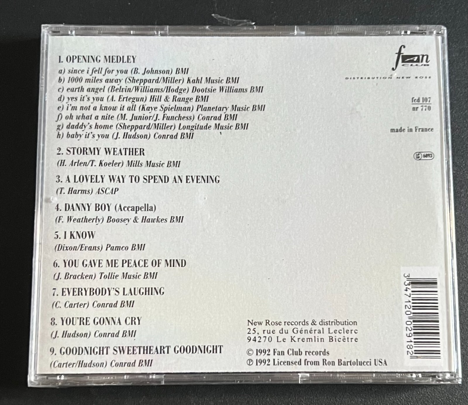 THE SPANIELS - RECORDED LIVE - CD BRAND NEW - Image 3