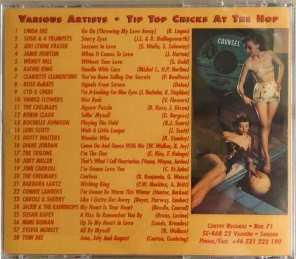 TIP TOP CHICKS AT THE HOP - CD - Various Artists - BRAND NEW - Image 3